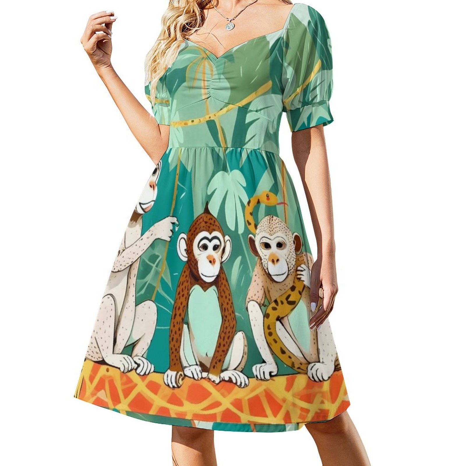 Speel Datum Apen Jungle Spelen - Smocked Dress Women recensie en prijs