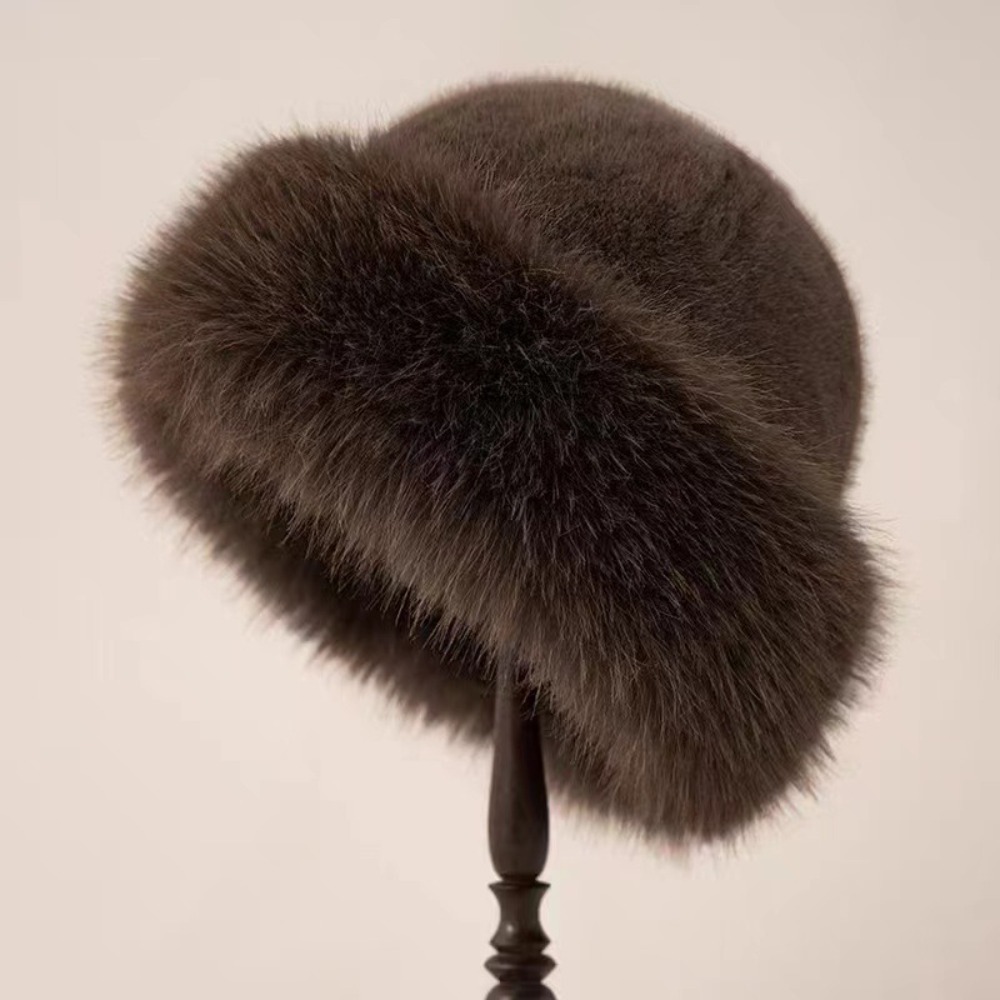 Nieuwe Warme Pluizige Bont Emm - Bucket Hat Women recensie en prijs
