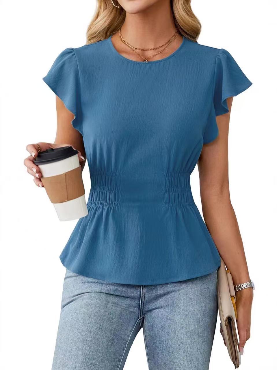 Damesblouse met korte mouwen,  - Women Fashion Blouse recensie en prijs