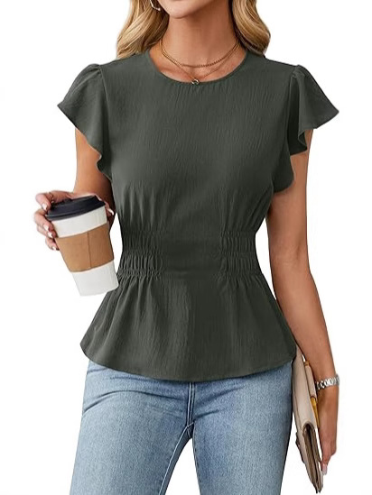Damesblouse met korte mouwen,  - Women Fashion Blouse recensie en prijs