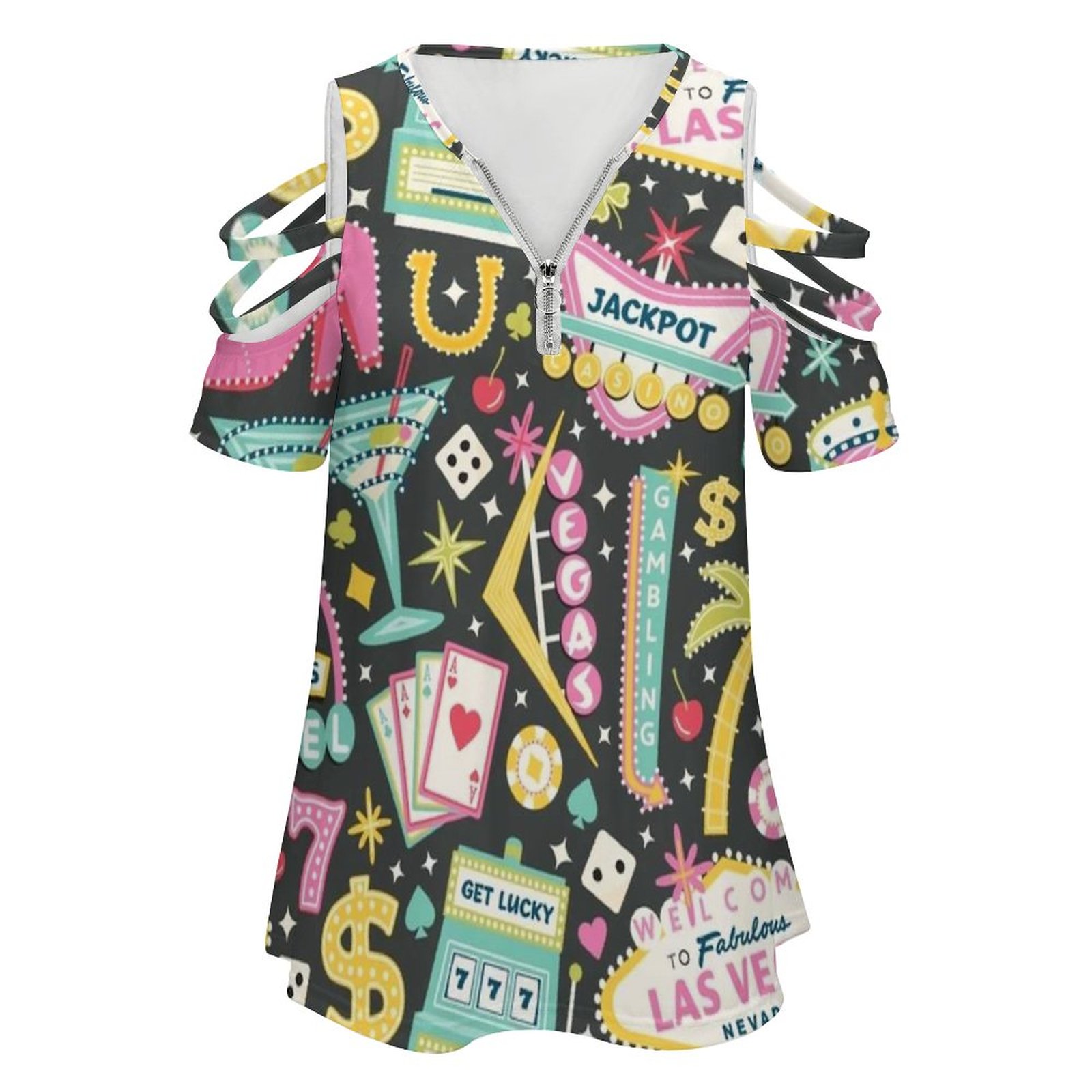 Viva Las Vegas Dames T-shirt Z - Women Fashion Vector recensie en prijs