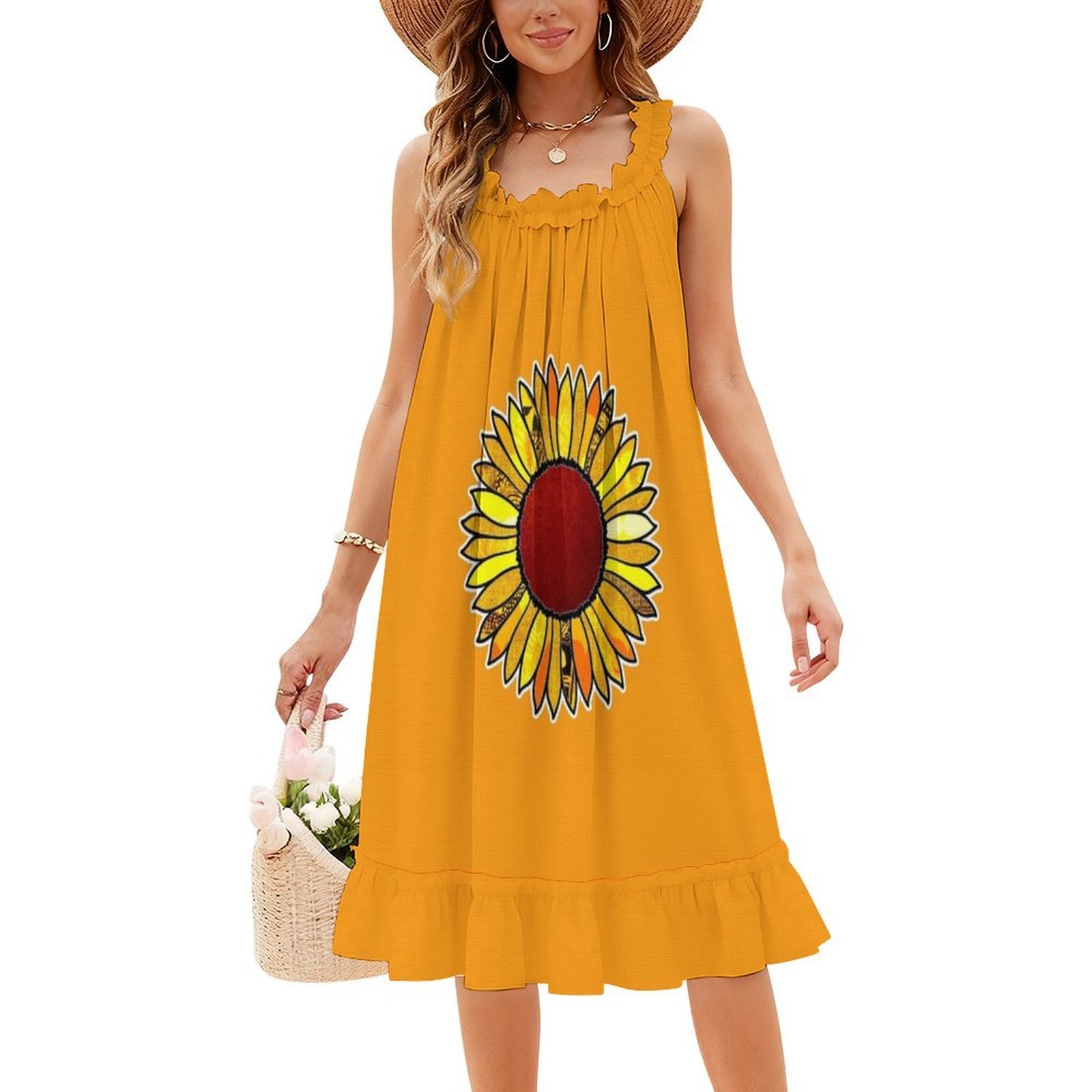 Retro Zonnebloem Boho Chic Jur - Women Fashion Gown recensie en prijs