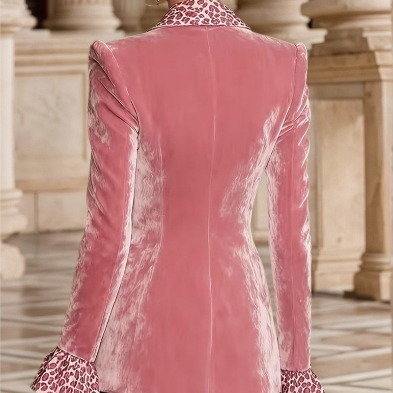 Luxe effen kleur fluwelen blaz - Velvet Blazer Women recensie en prijs