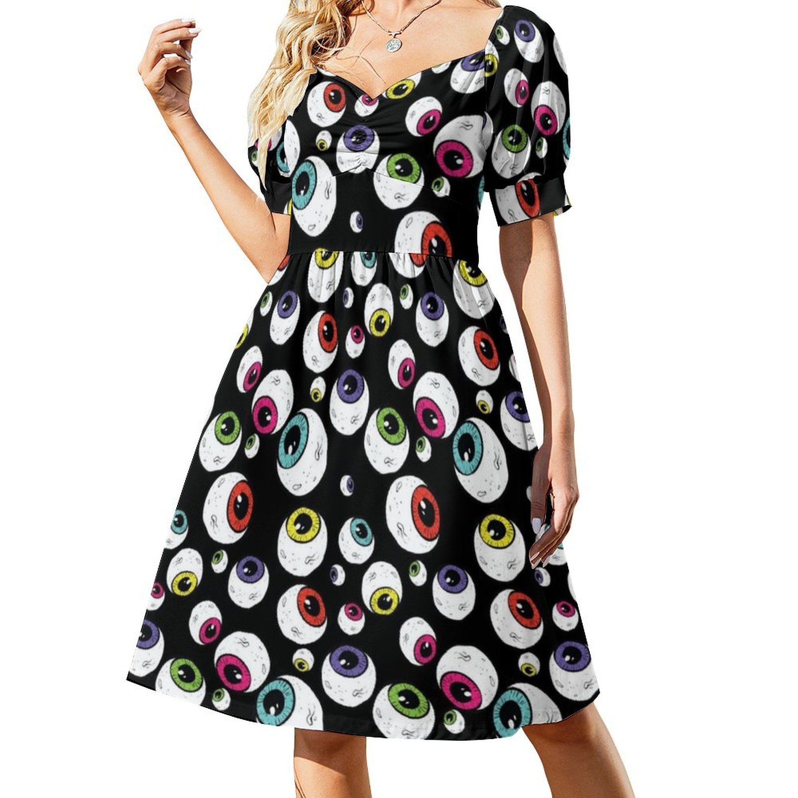 Ogen overal Boho chique jurk e - Women Fashion Gown recensie en prijs