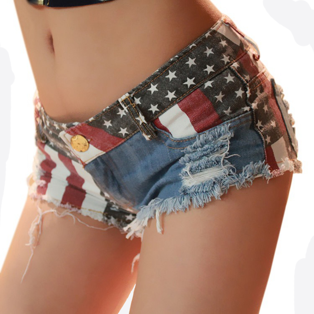 Dames Nationale Vlag Denim Jea - Denim Shorts Women recensie en prijs