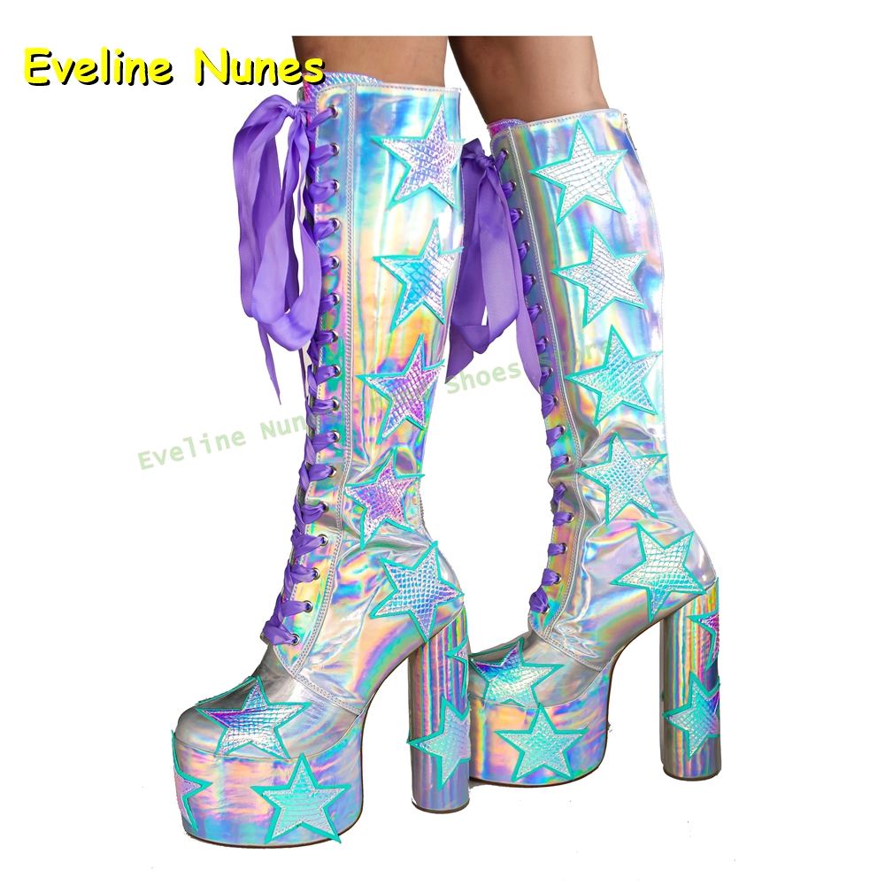 Sterrenprint Multi Color Platf - Women'S Fashion Boots 2025 recensie en prijs