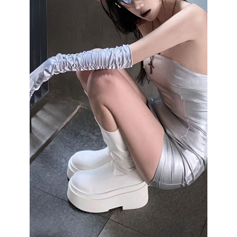 Lange buislaarzen met dikke zo - Women'S Fashion Boots 2025 recensie en prijs