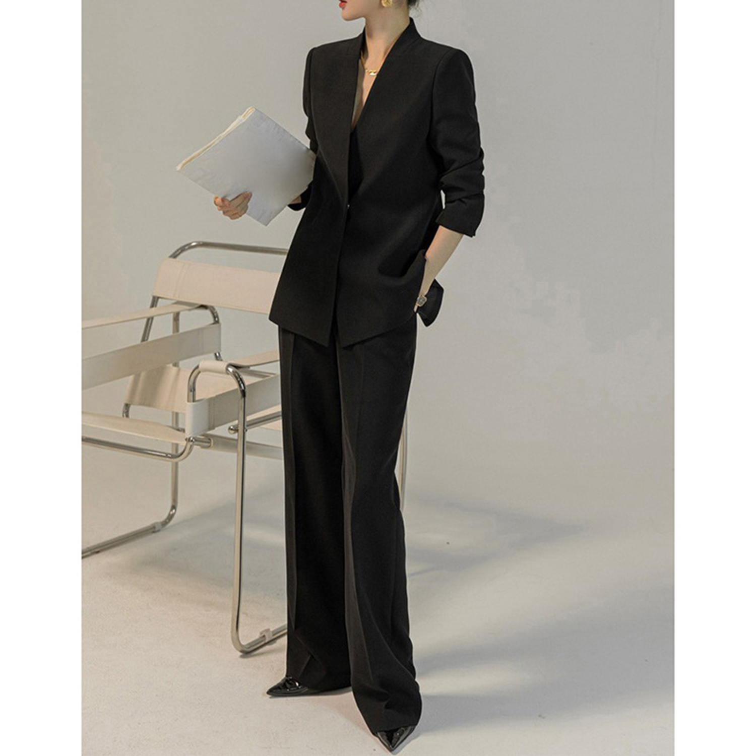 Allingentle Damespak 2-delig m - Women'S Fashion Blazer recensie en prijs