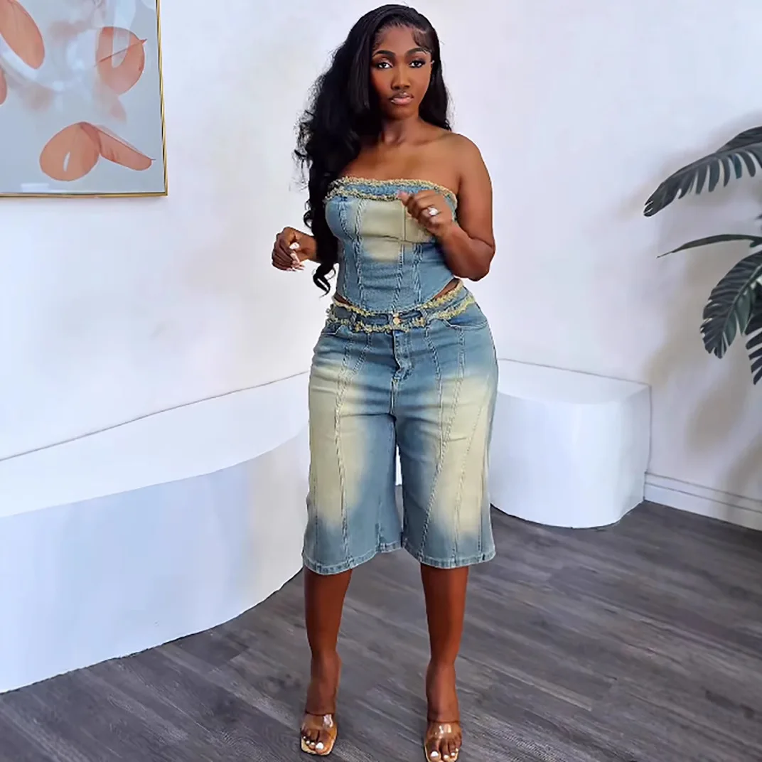 Europese en Amerikaanse denimp - Women Fashion Jeans Top recensie en prijs
