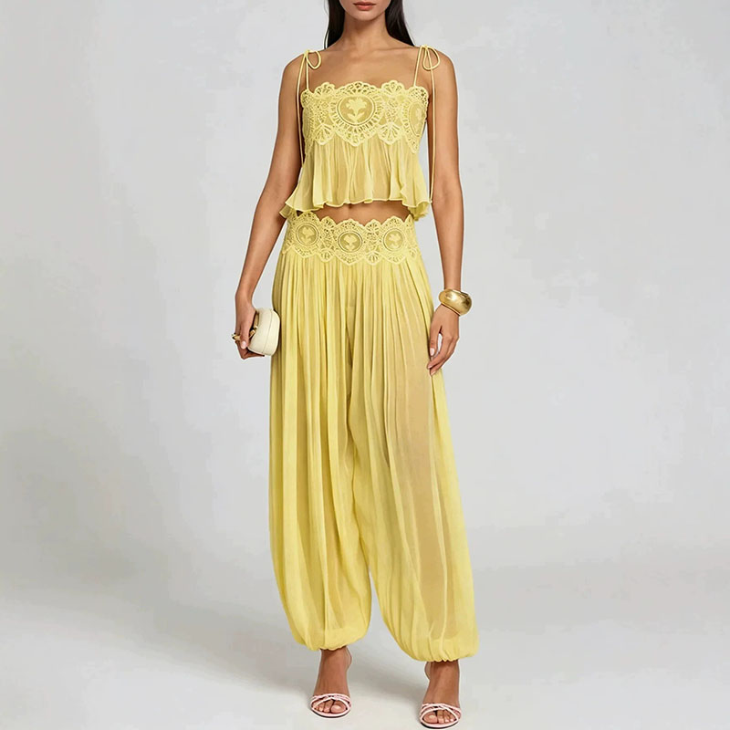 Boho kant-trim 2-delige outfit - Tie Dye Two Piece recensie en prijs